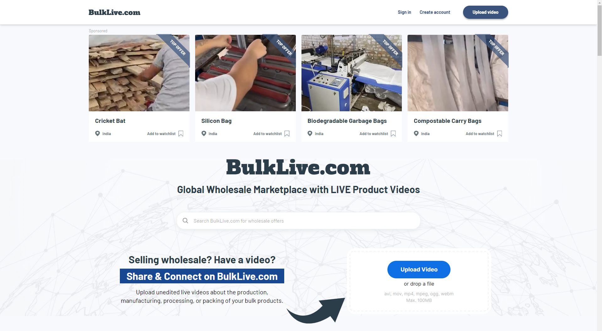 BulkLive.com - ライブビデオを備えた卸売市場メディア2