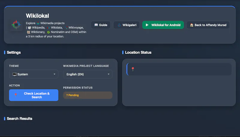Wikilokal screenshot 2