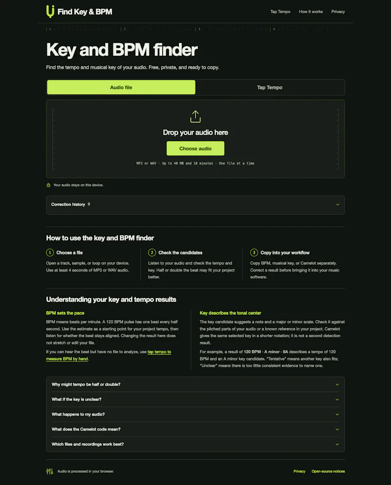 Find Key & BPM screenshot 1