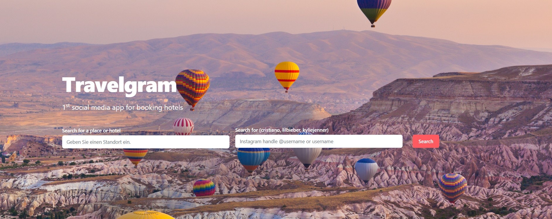Travelgram - Main product screenshot demonstrating key features and user interface