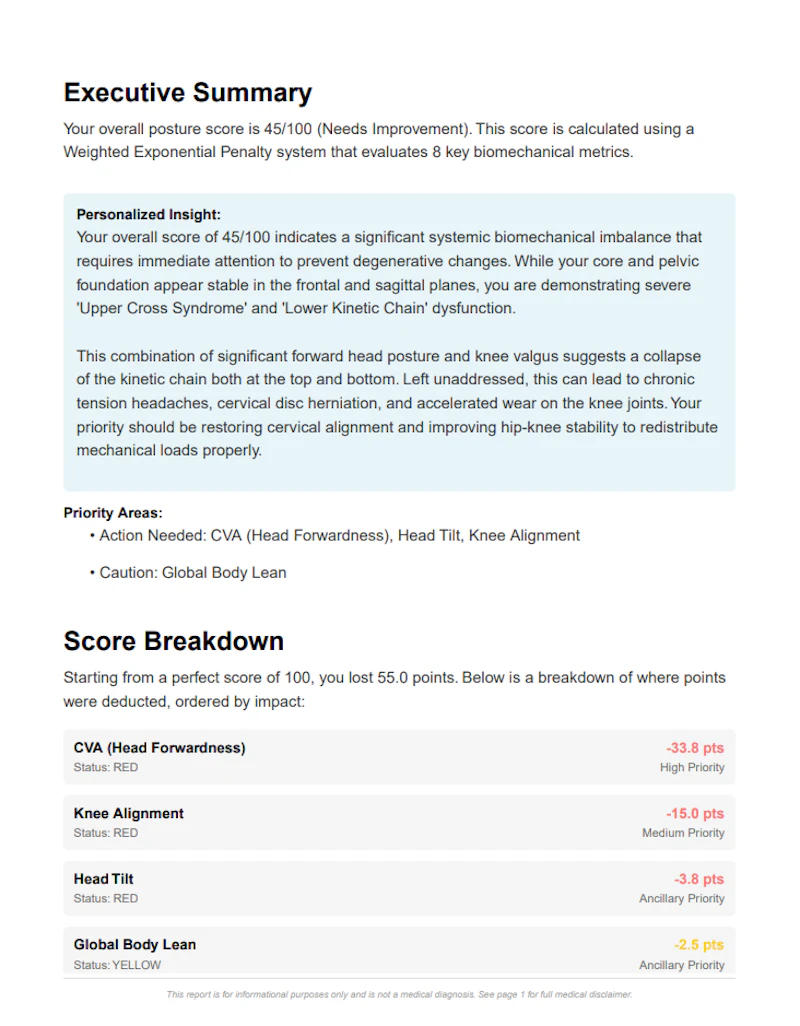Free Posture Analysis screenshot 5