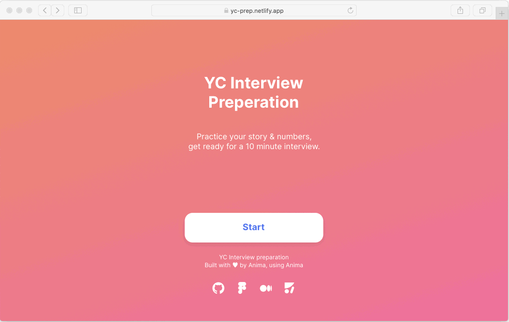 Média YC Prep by Anima - Pratiquez votre histoire, préparez-vous à une interview VC de 10 minutes 2