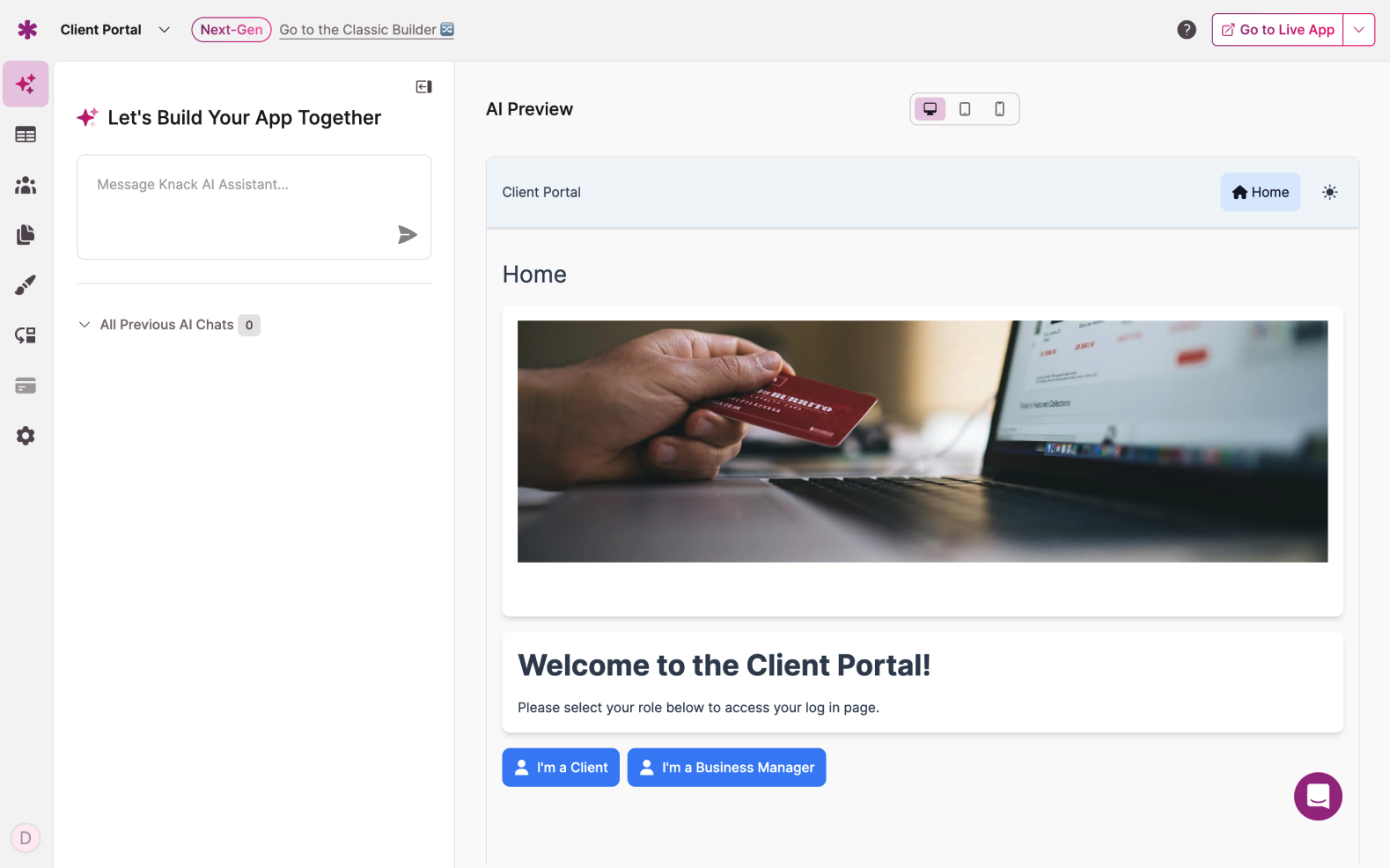 Knack 2.0: AI App Builder for Businesses - Screenshot 4 preview