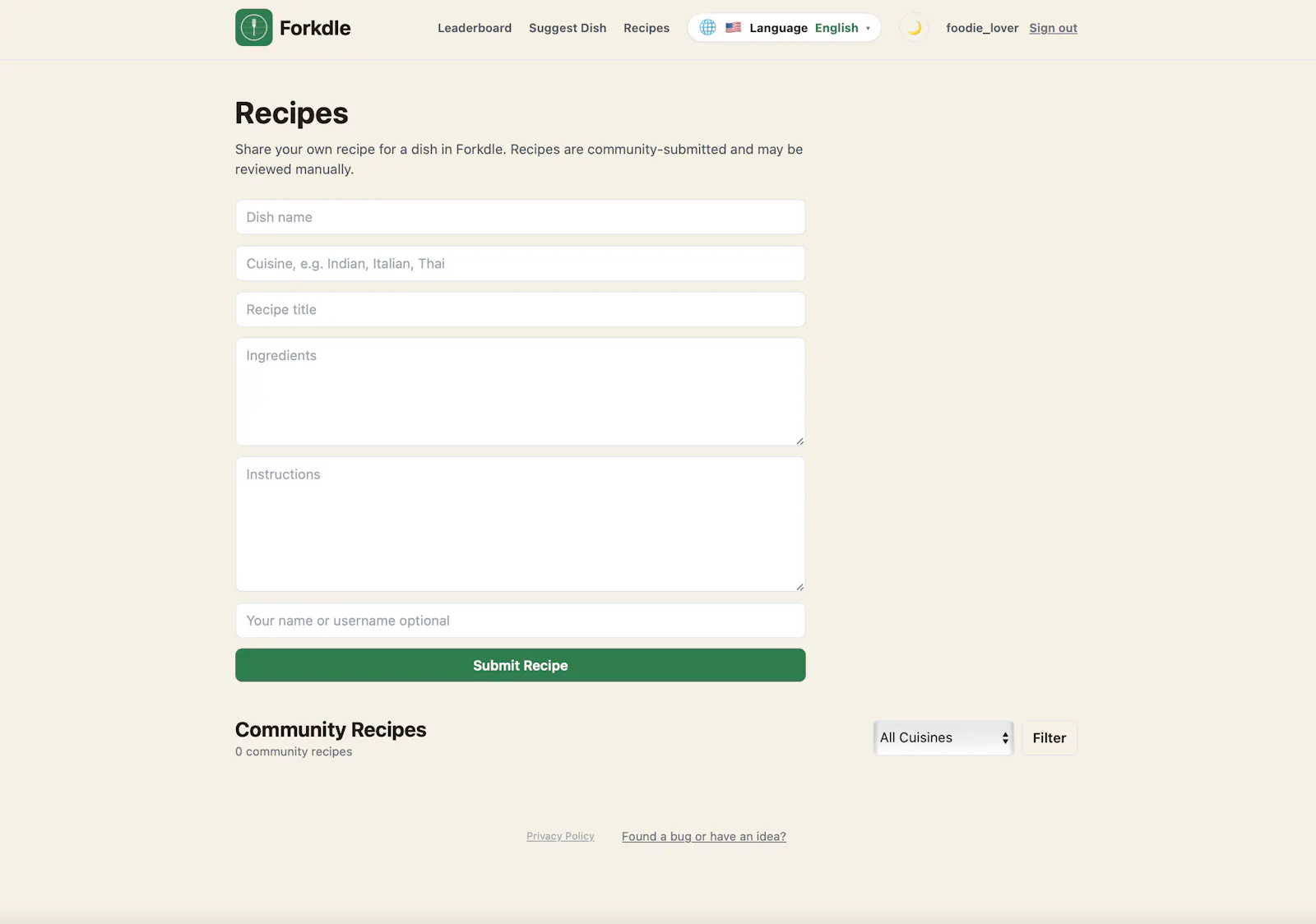 Forkdle screenshot 5
