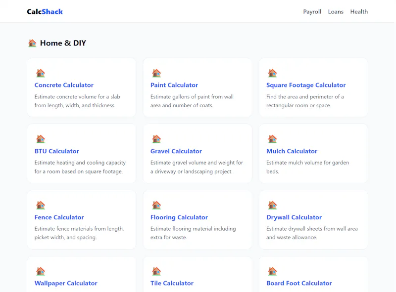 CalcShack screenshot 3