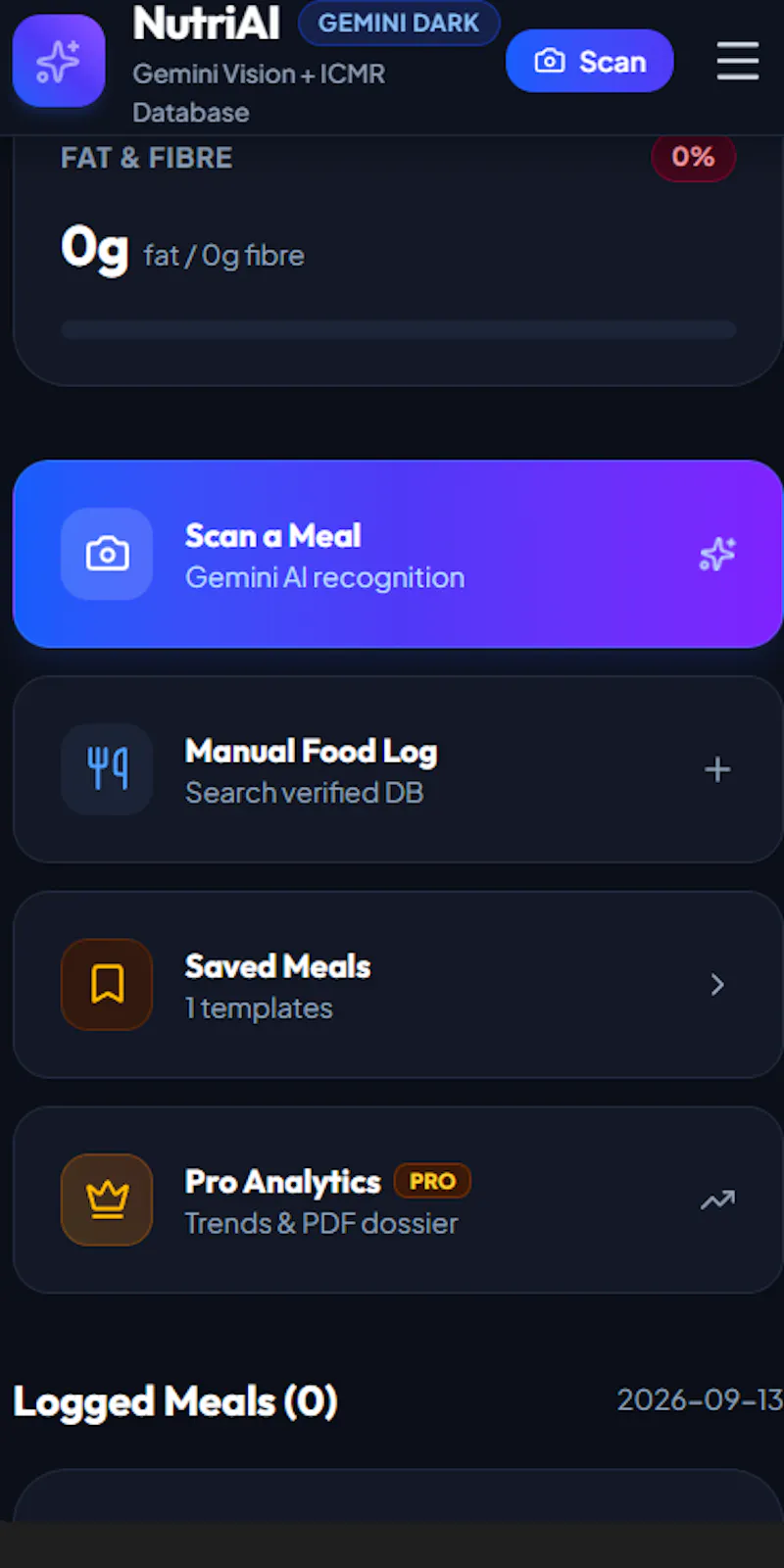 NutriAi screenshot 1