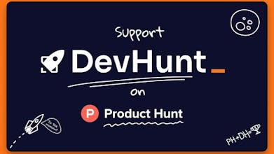 DevHuntプラットフォームのロゴー - 開発者向けのオープンソースツール