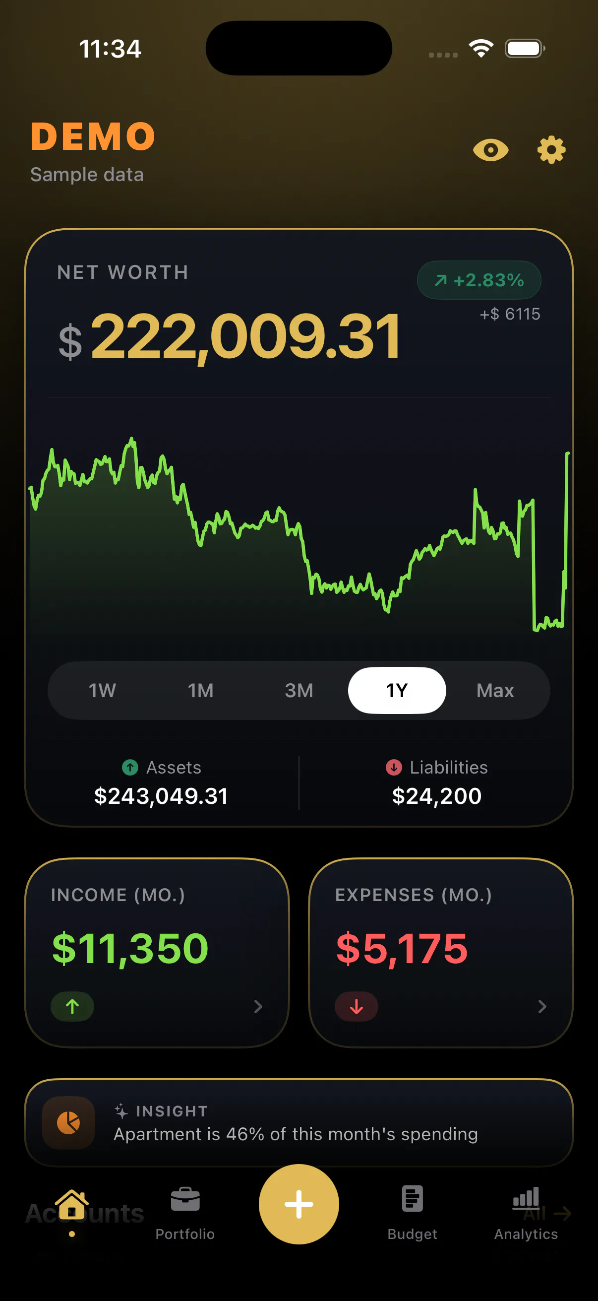 BeWealthy — Personal finance for IPhone gallery image