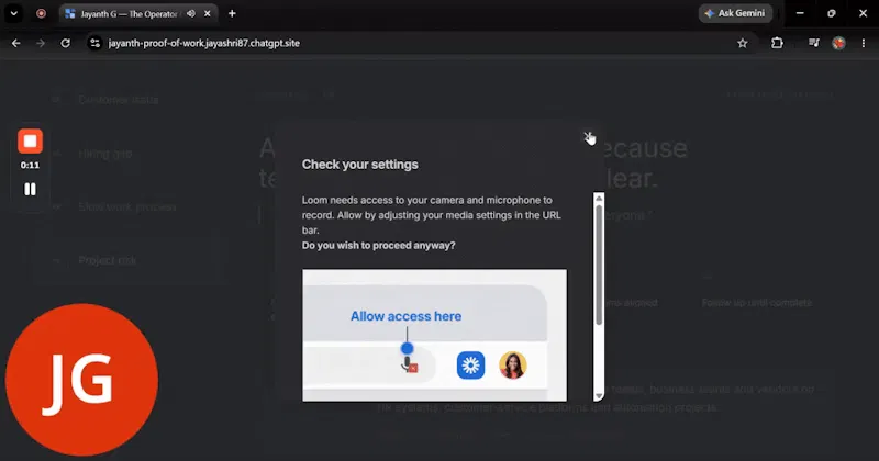 Jayanth G — The Operator Console screenshot 1 (video preview)