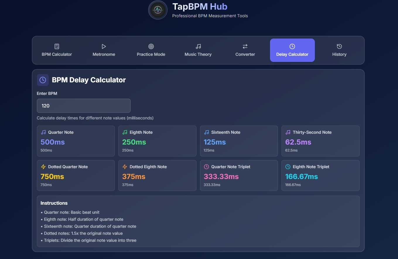 TapBPM Hub — A modern tap tempo toolkit gallery image