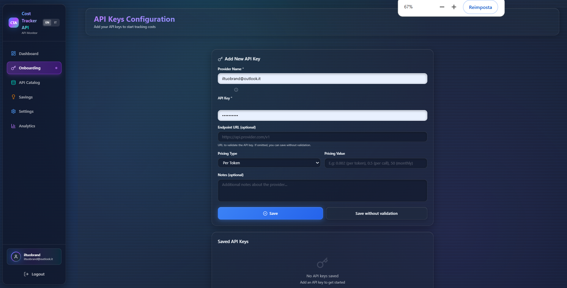 Cost Tracker API gallery image
