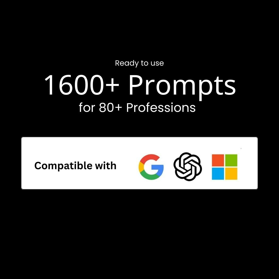 1600+ Prompts for 80+ Professions