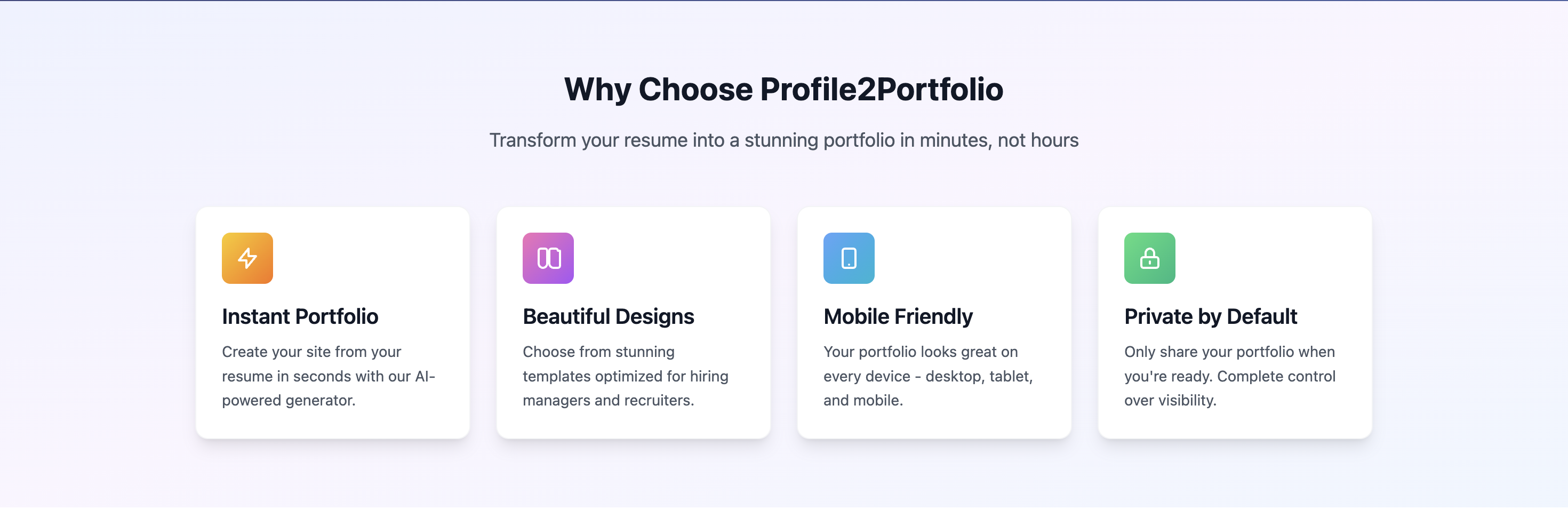 Resume to Portfolio Generator gallery image