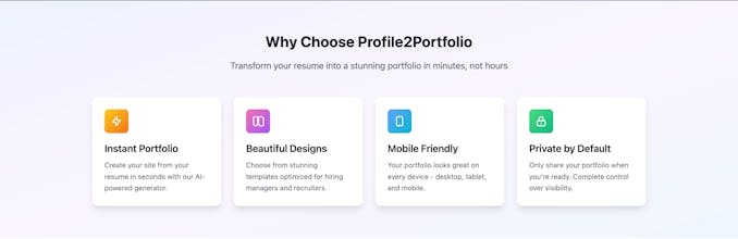 Resume to Portfolio Generator gallery image