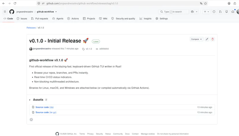 Github-workflow  screenshot 2