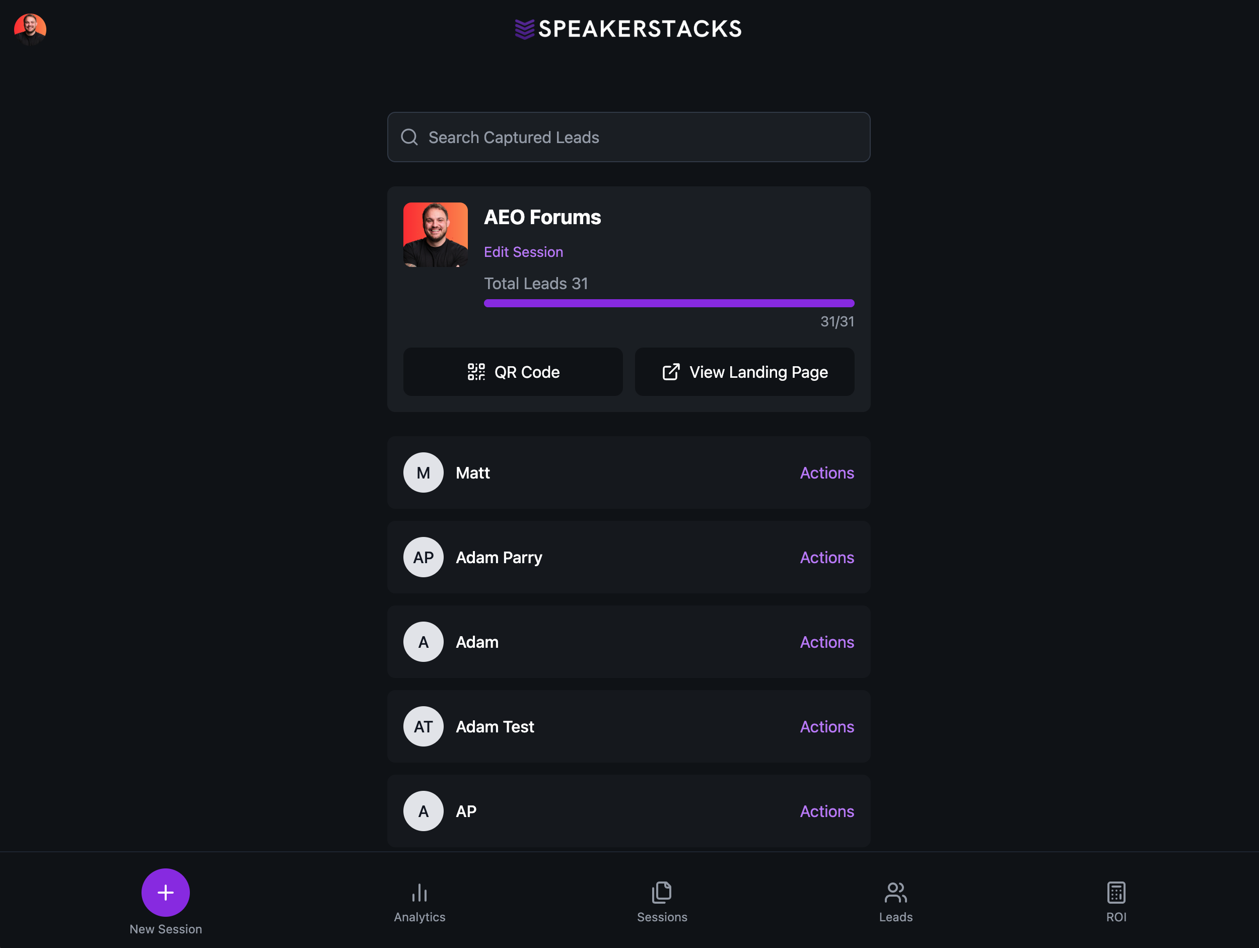 Speakerstacks - घटनाओं पर बोलते समय भाग लेने वाले विवरण को कैप्चर करें मीडिया 6