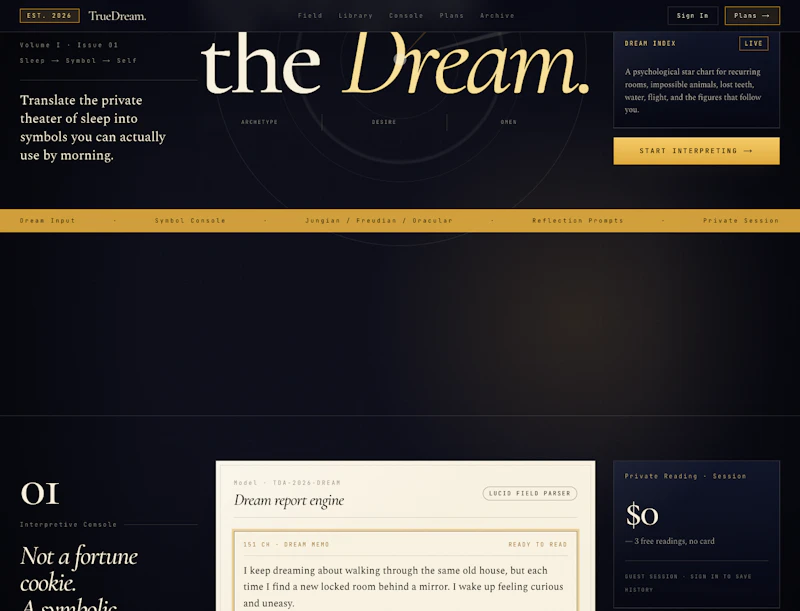 TrueDream AI screenshot 2