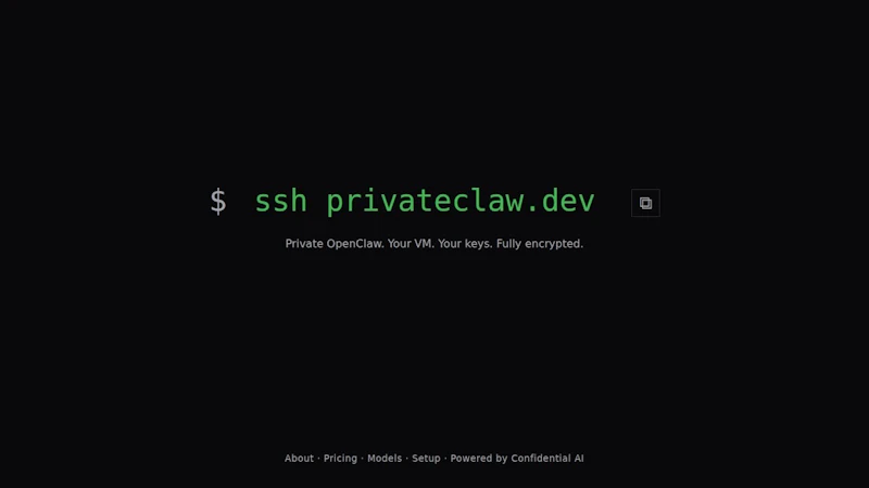 PrivateClaw screenshot 1 (video preview)
