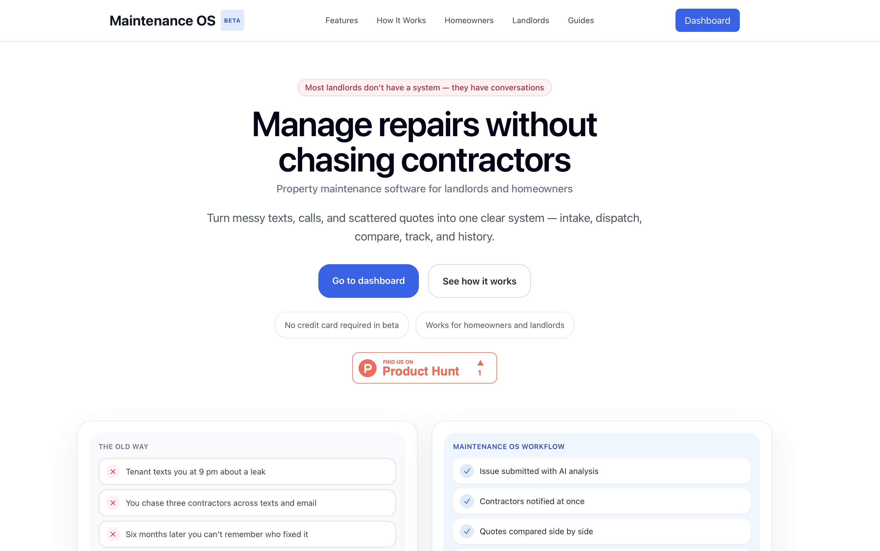 Maintenance OS gallery image