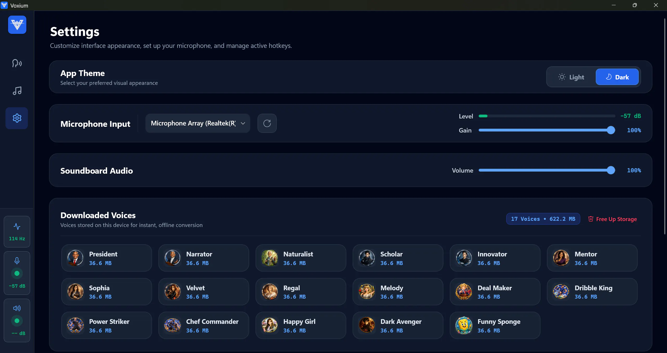 Voxium - Realtime AI Voice Changer gallery image