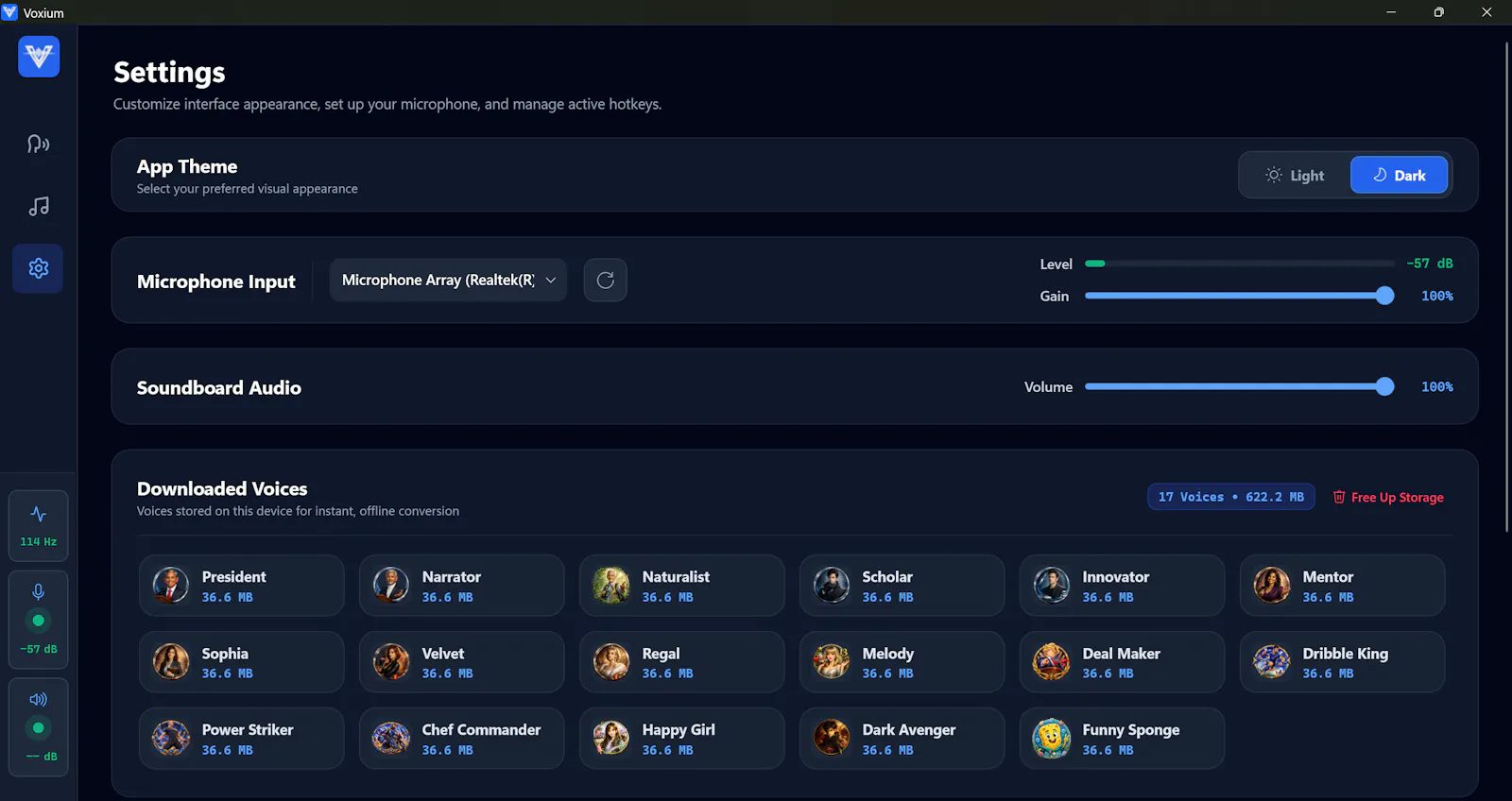 Voxium - Realtime AI Voice Changer screenshot 3