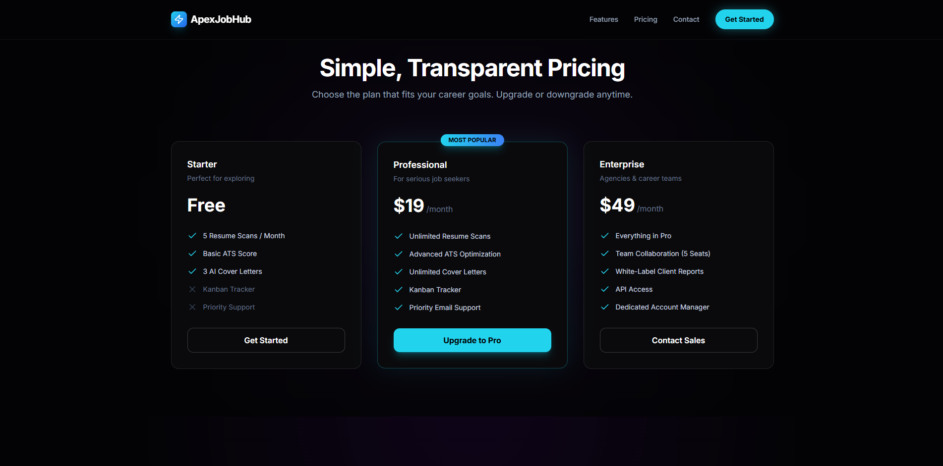 ApexJobHub AI Career Portal gallery image