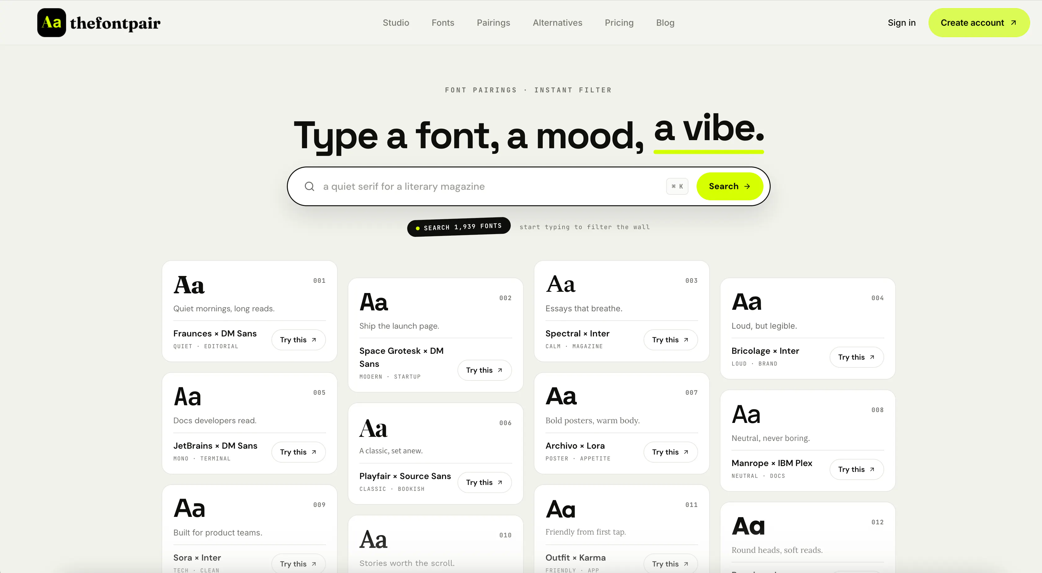 TheFontPair gallery image