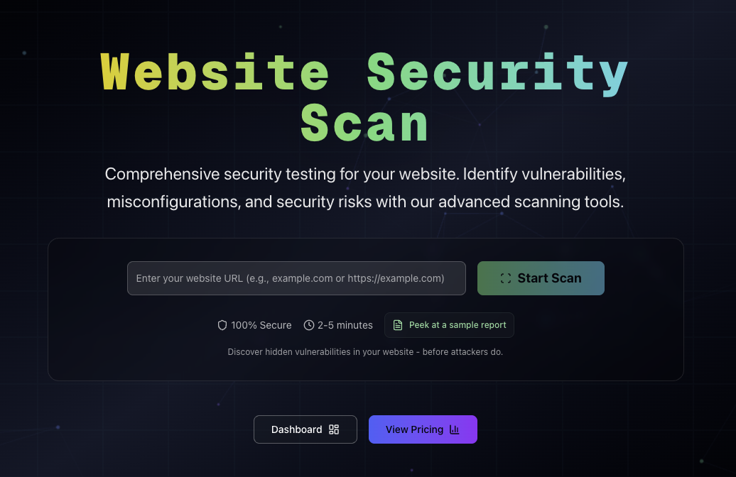 Free Website Security Scan AI-Powered gallery image