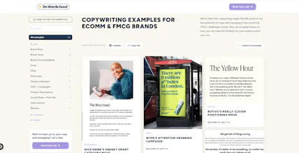 Free copywriting swipe file gallery image