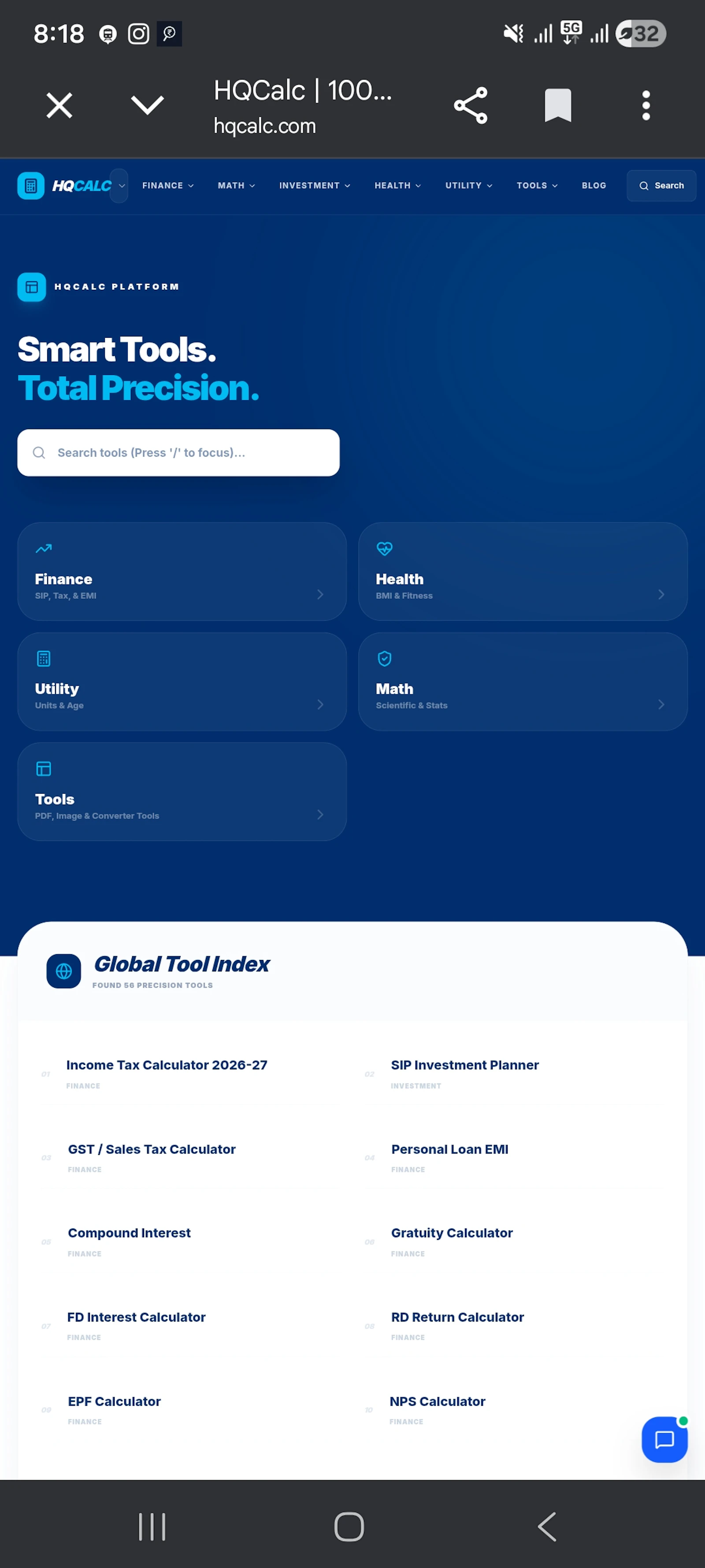 HQCalc screenshot 1