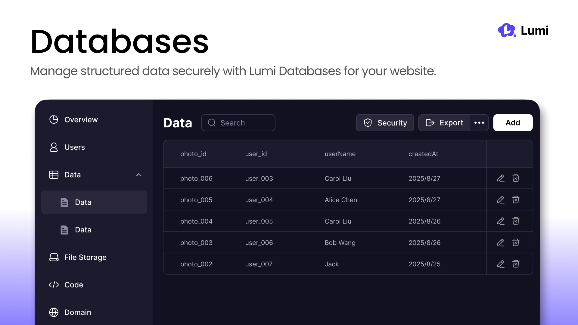 Lumi.new - All in one platform to build your websites. media 4