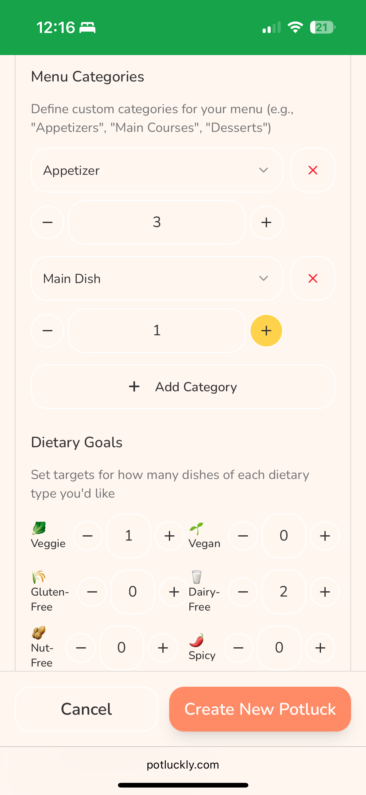 Potluckly - Perfect Potluck Planning App gallery image