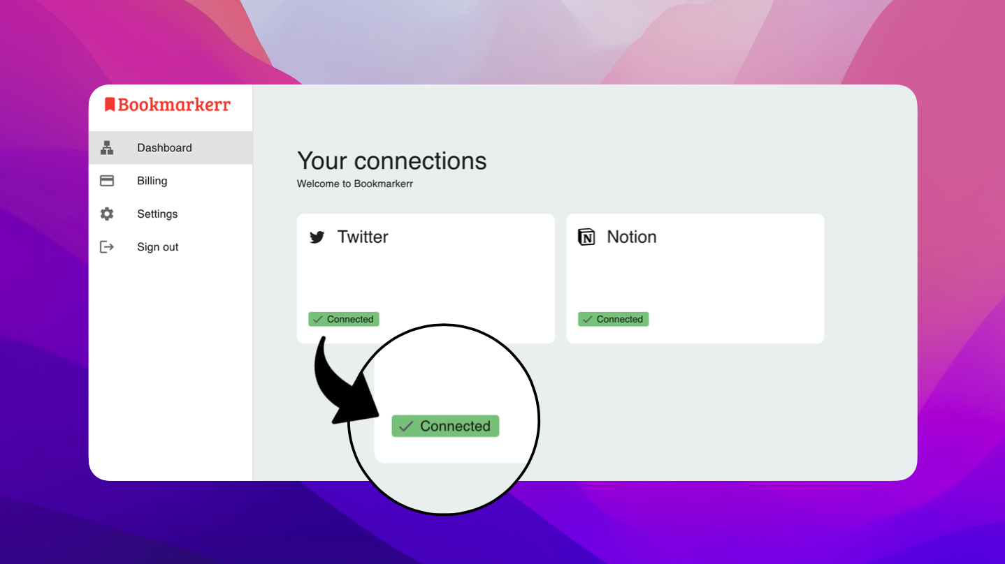 Média Mettre en signet - Obtenez jusqu'à 800 tweets en signet synchronisés à la notion 3