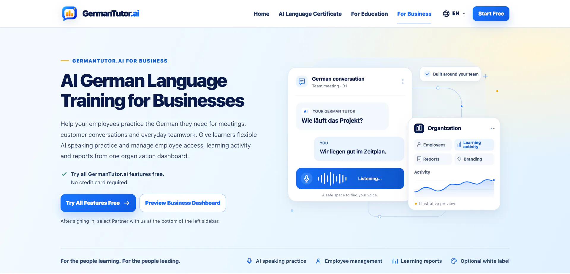 GermanTutor.ai -  free AI German tutor gallery image