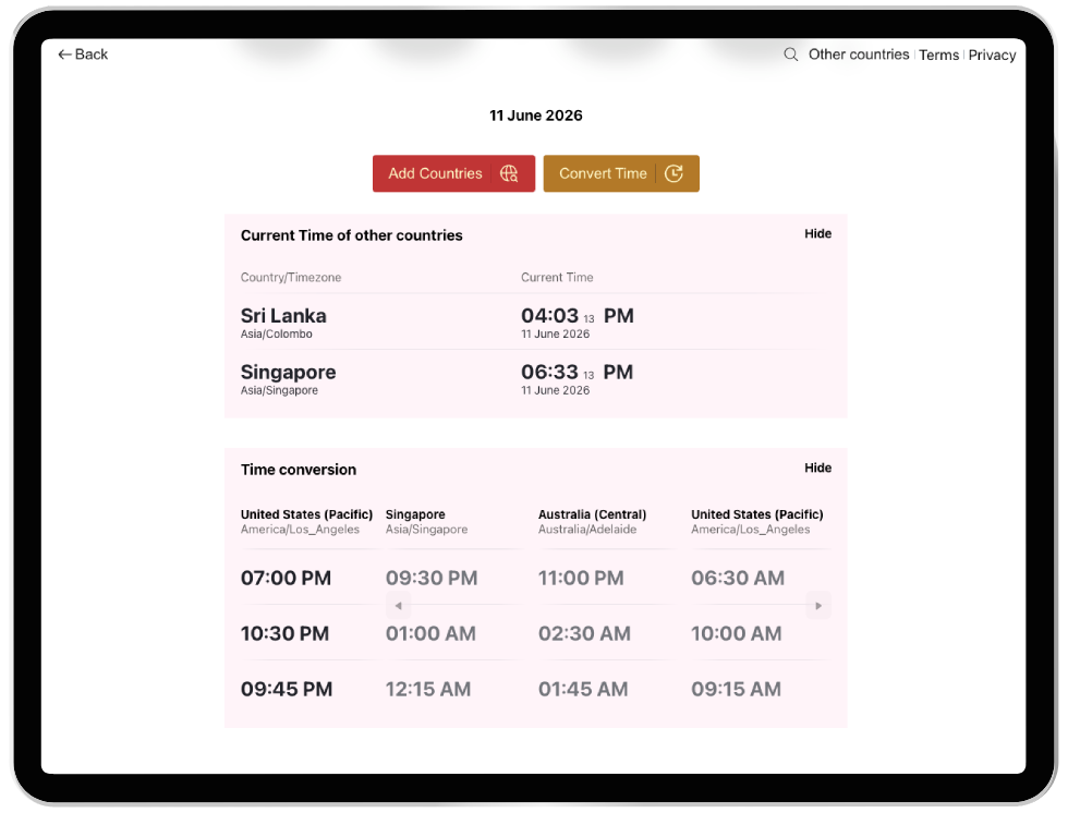 Meeedly Time Converter gallery image