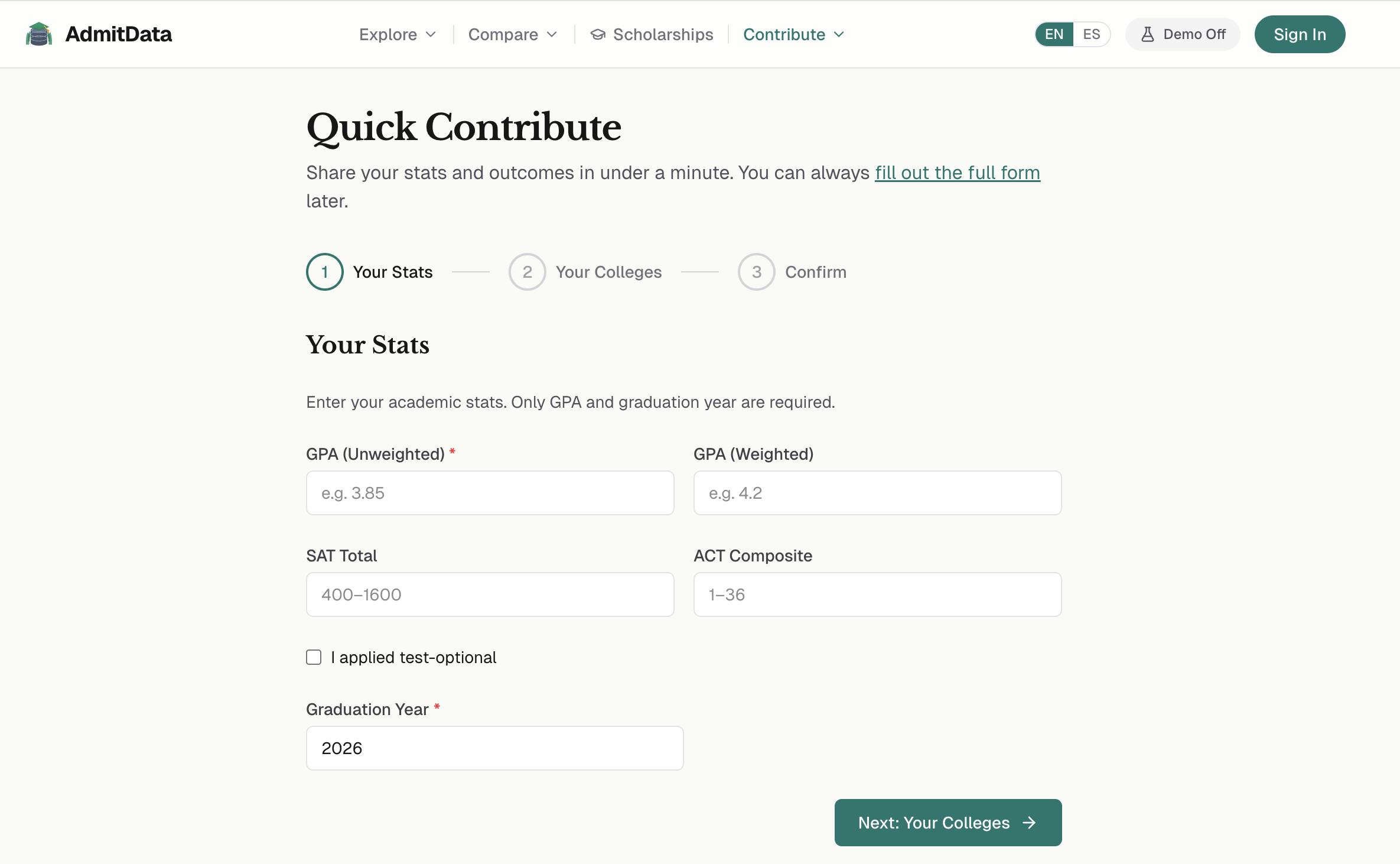 AdmitData gallery image