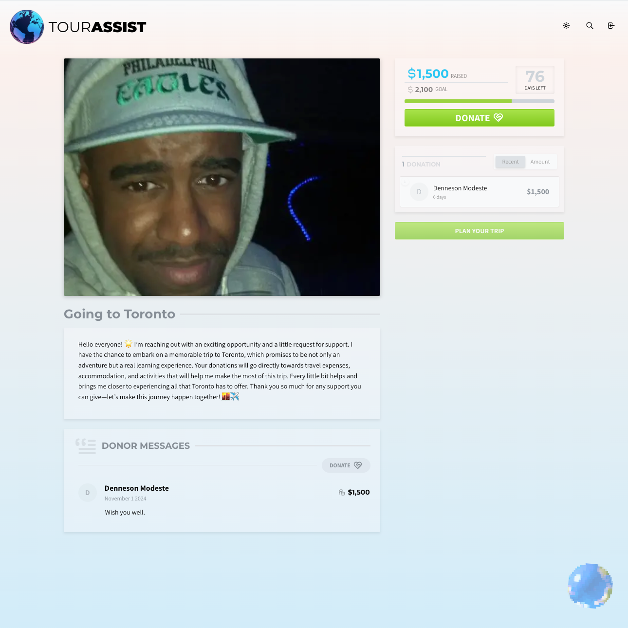 Tourassist - A platform built to help our users raise money for travel media 1