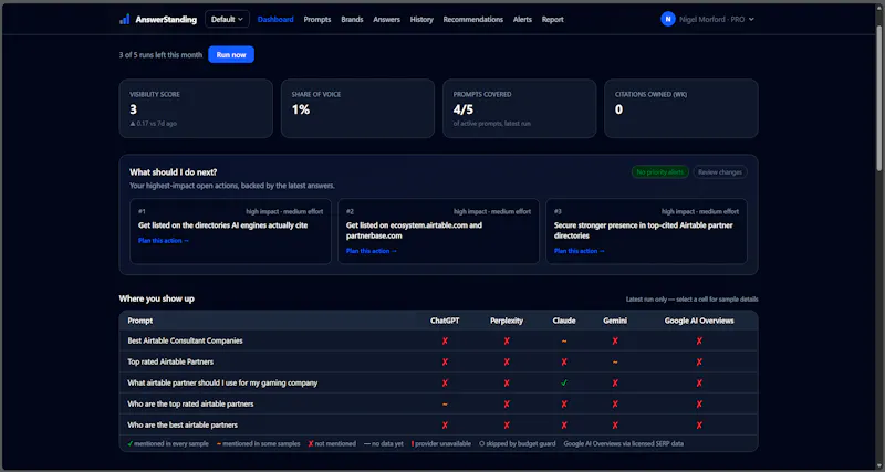 AnswerStanding screenshot 2