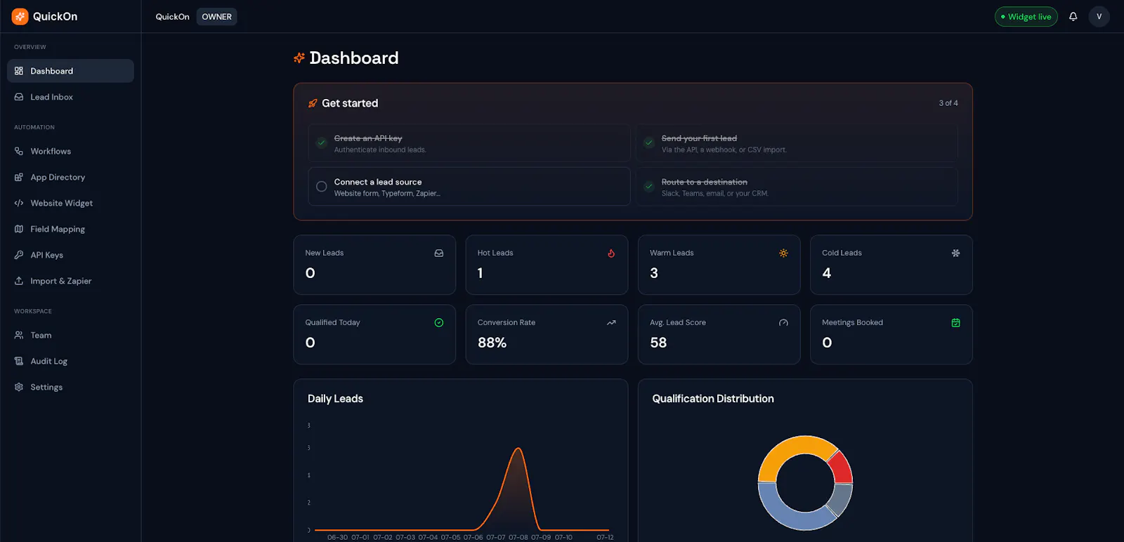QuickOn screenshot 2