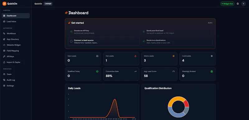 QuickOn screenshot 2