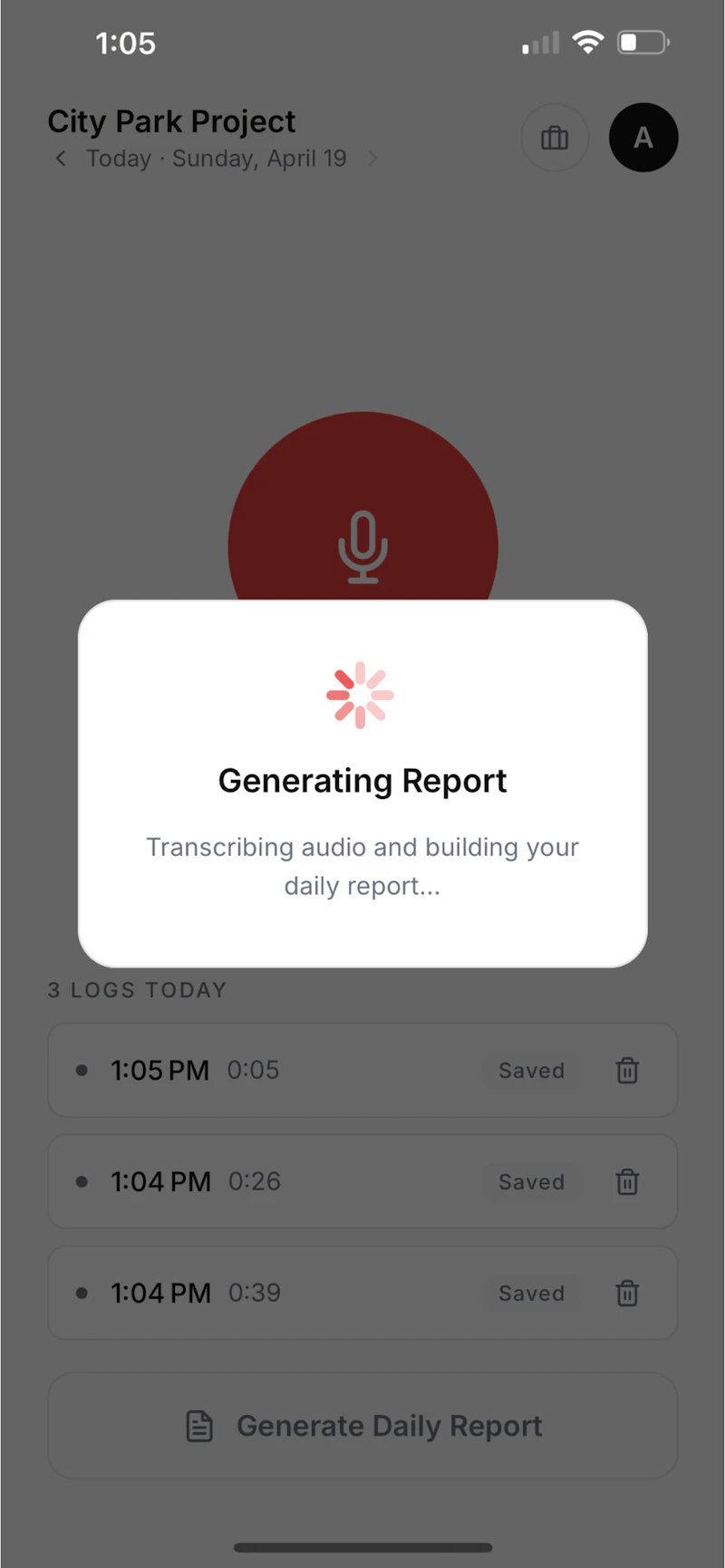 FieldLog: Voice Daily Reports screenshot 2