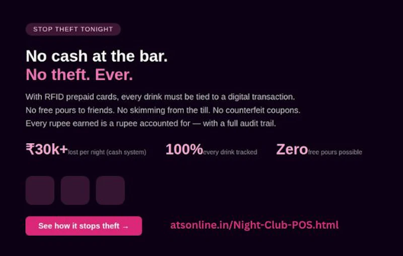 ATS Cashless RFID Card POS for Nightclub screenshot 5