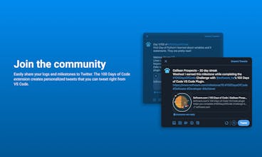 100 Days of Code VS Code Extension gallery image