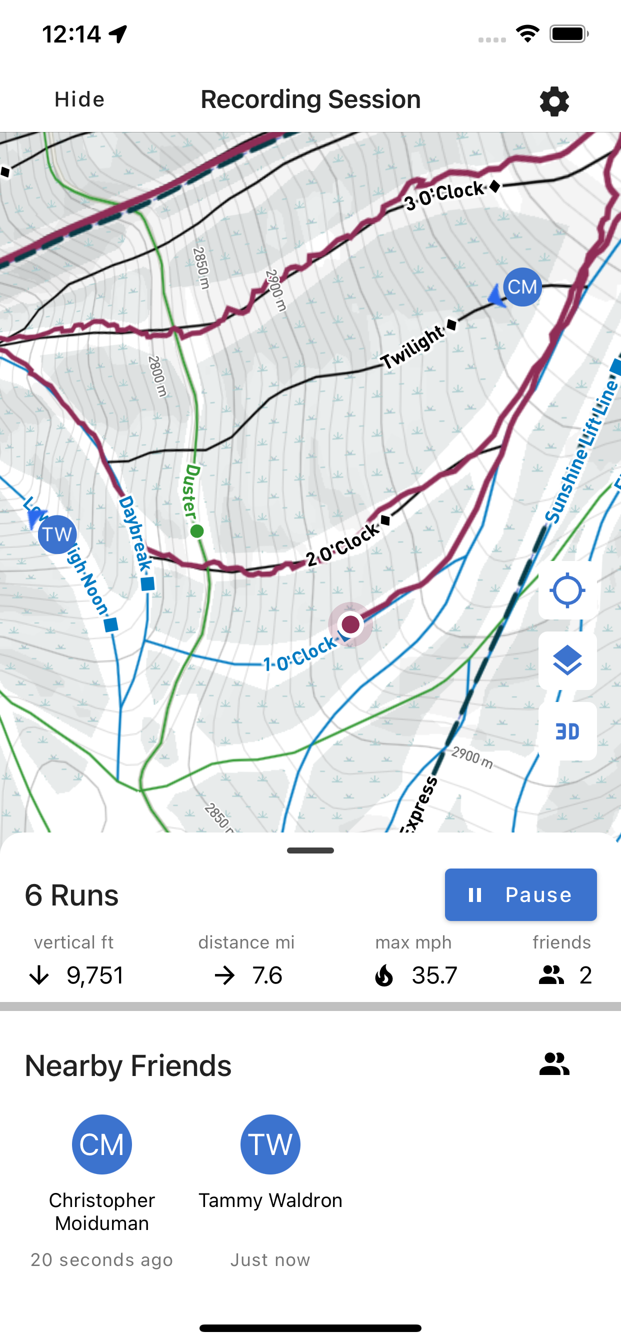 Wir Ski & Snowboard -Tracker - Ein Ski -Tracker: Statistiken, 3D -Trail -Karten, Freunde, Bestenlisten Medien 4