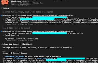 Debugy: Runtime logs for coding agents gallery image