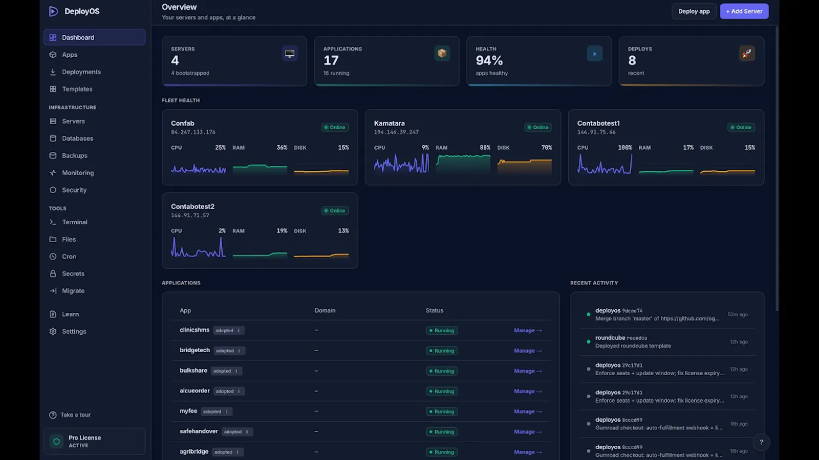 DeployOS screenshot 1 (video preview)