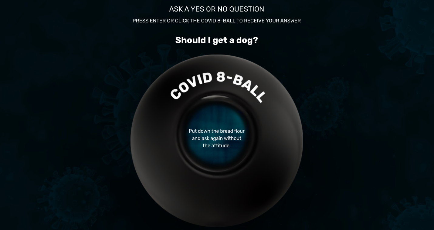 COVID 8-Ball gallery image
