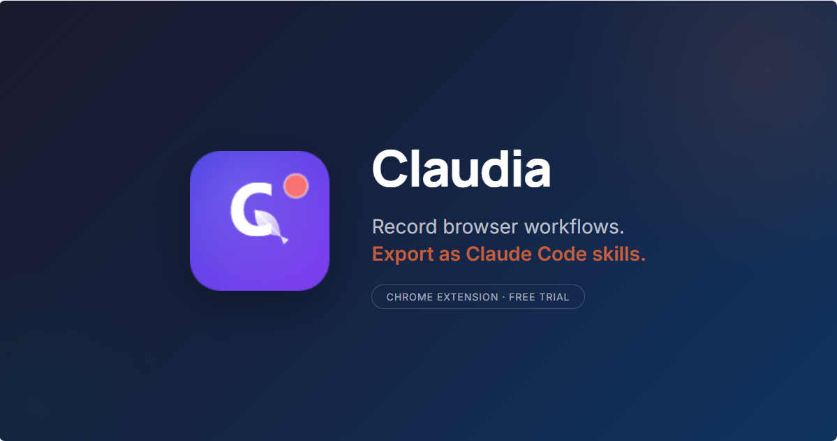 Claudia — Browser Workflow Recorder gallery image