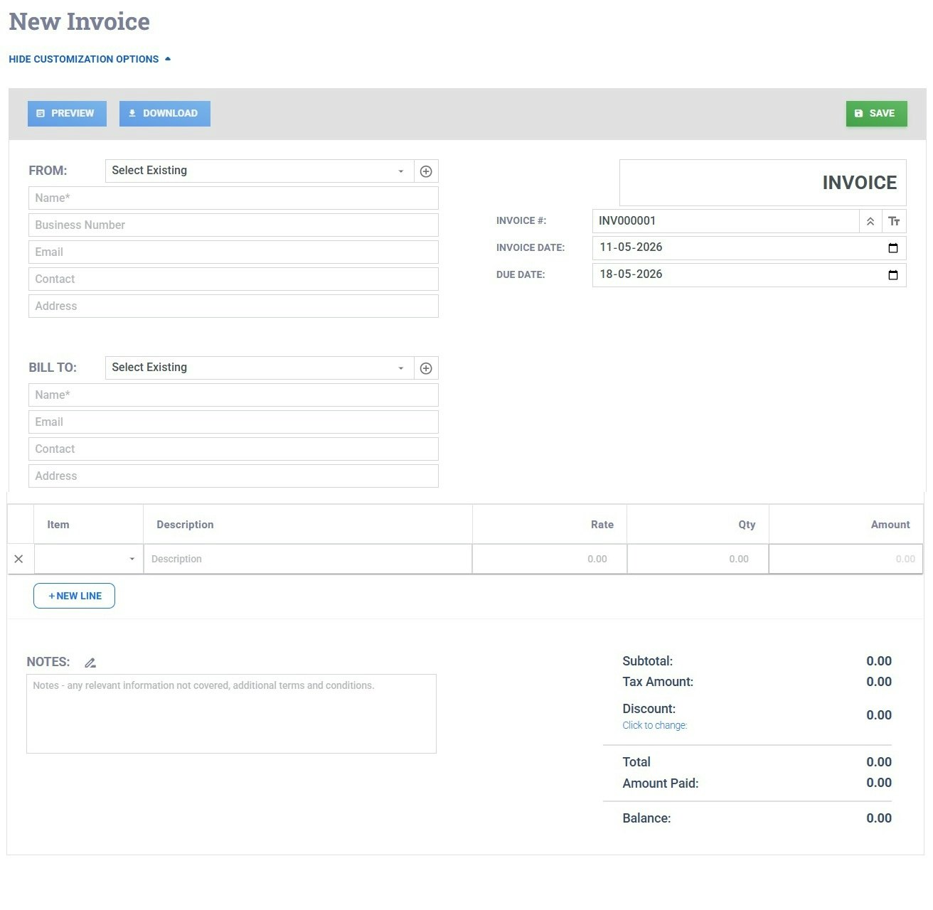 A1invoice: Free Online Invoice Generator gallery image