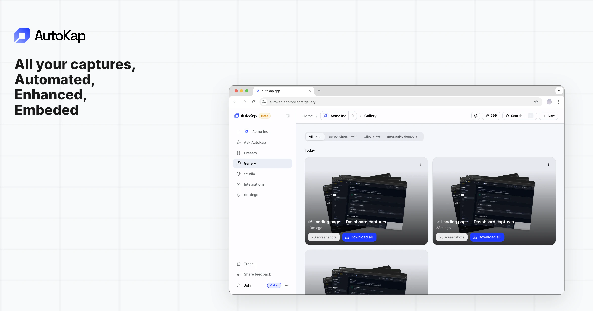AutoKap — Automated Screenshots for SaaS screenshot 3